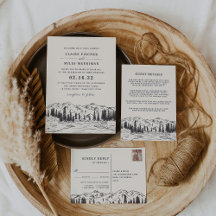 Mountain Sketch Wedding Collection