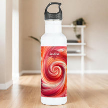 Abstract Swirling - Salmon Pink