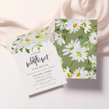 Watercolor white Daisy