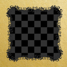 Classic Modern Black & Smoky Black Checkerboard