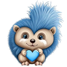 Adorable Fluffy Blue Animal Collection
