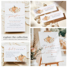 Pumpkin Baby Shower, Gender Neutral Fall Baby