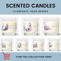 Coastal Beach-Themed Scented Candles