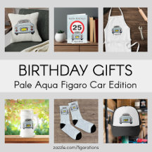 Birthday Gifts Pale Aqua Figaro Car Edition