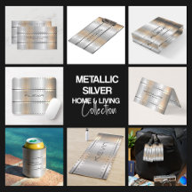 Metallic silver stripes masculine design