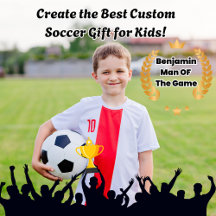  Custom Personalized Soccer FUT Card Gifts for Kid
