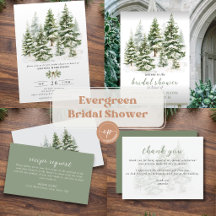 Evergreen Forest Winter Bridal & Engagement Party