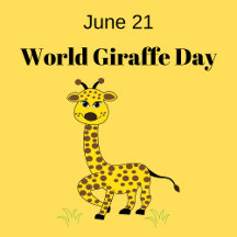 Giraffe Animal Kids Cute Jungle Safari 