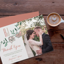 Modern Floral Dusty Rose and Greenery Wedding