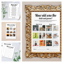 Personalized Elegant & Fun Wedding Party Games 