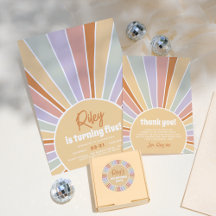 Retro Groovy Sunshine Girl Birthday Party