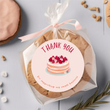 Bakery Thank you cards and stickers