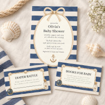 Navy Nautical Baby Shower | Anchor & Stripes