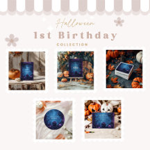 Purple Gothic Spooky ONE Birthday