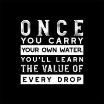 Motivational Quote Design - Value of Every Drop Ty