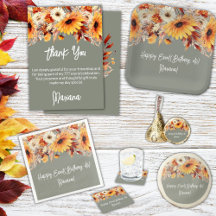 Fall Flowers on Sage Green Family Occasion Suite 