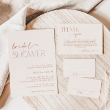 Minimal Boho Bridal Shower Collection