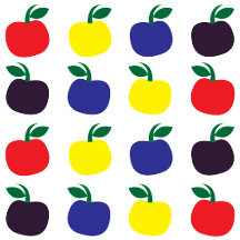 Colorful Apples Fruits