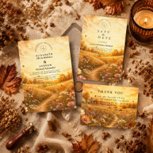 Whimsical Autumn Wildflower Wedding