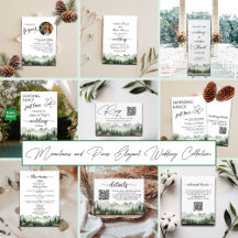 Mountains and Pines Elegant Wedding Collection