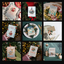 Vintage Christmas Greeting Cards Collection