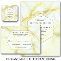 The Elegant Marble Effect Wedding Collection