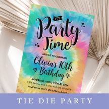 TIE DYE BIRTHDAY PARTY