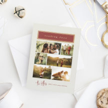 Sending Love Red and Gold Frame