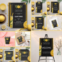 Sweet Lemonade Chalkboard Stand Baby Shower
