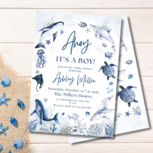 Ahoy! It’s a Boy, Under the Sea Boy Baby Shower