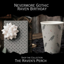 Nevermore Gothic Raven Birthday