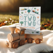 Kids Cute Train Travel Birthday Party