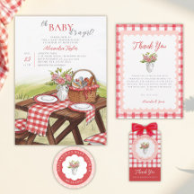 Picnic Baby Shower – Red Gingham Party Collection