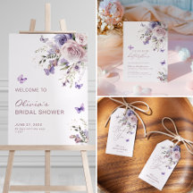 Dusty Mauve • Lavender • Elegant • Florals