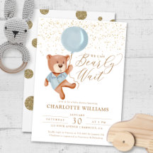 We Can Bearly  Wait Baby Shower Theme