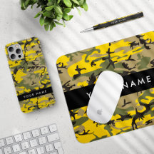 Yellow and Green Camouflage Black Collection