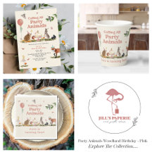 Party Animals Woodland Birthday Party - Pink