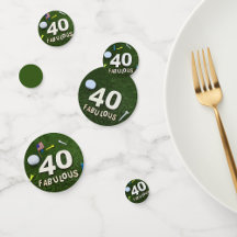 Golfer 40th Birthday Party Collection