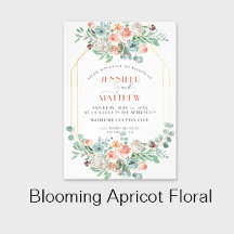 Blooming Apricot Watercolor Floral