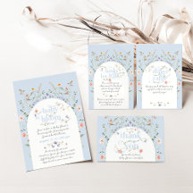 Baby in Bloom Wildflower Blue Boy Baby Shower 