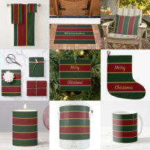 Classic Christmas Green And Red With Gold Trim