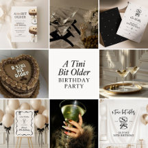 A Tini Bit Older Martini Birthday Party 