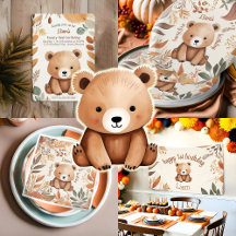 Fall Baby's Beary First Birthday