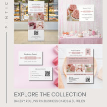 Bakery Rolling Pin Business Cards & Supplies
