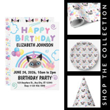 Siamese Cat Birthday Party Supplies