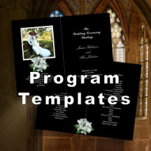 Wedding Programs, Folded