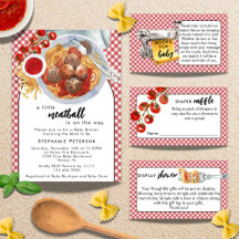 A Little Meatball Italian Pasta Baby Shower