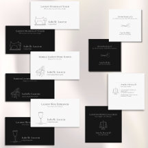 Modern Minimalist Fine-line art, black & white 