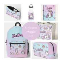 Personalized Unicorn Back to School Supplies 