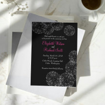 Modern Black White Boho Chic Daisy Weddings 